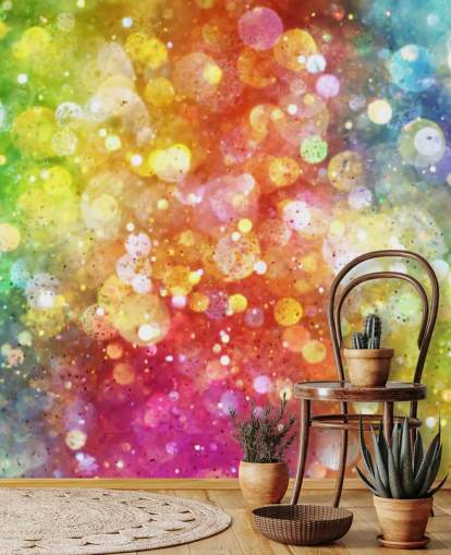 Papel pintado Arco iris de luces 