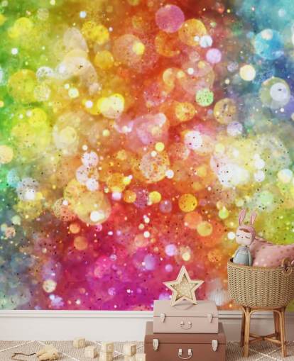 Rainbow of Lights Wallpaper Mural 