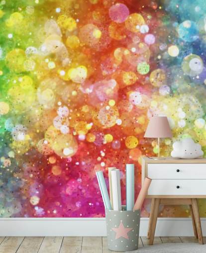 Rainbow av lys Bakgrunn Mural 