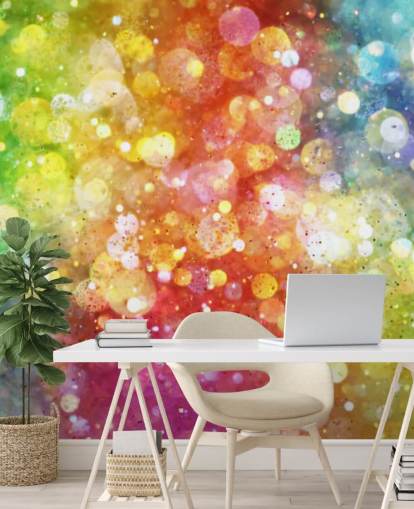 Rainbow of Lights Wallpaper Mural 