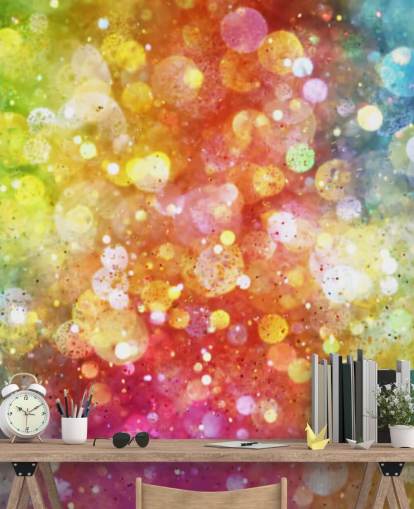 Rainbow of Lights Wallpaper Mural 