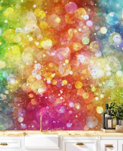 Rainbow of Lights Wallpaper Mural 