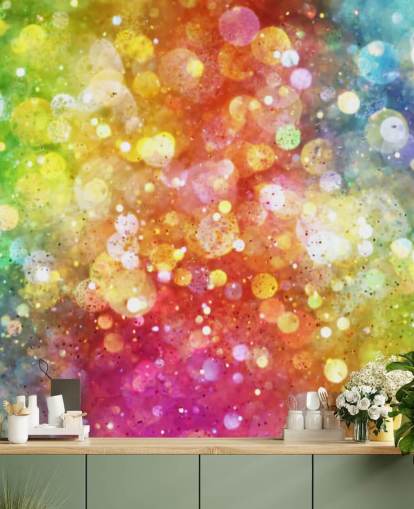 Rainbow of Lights Wallpaper Mural 