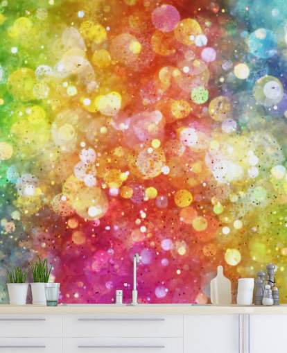Rainbow of Lights Wallpaper Mural 