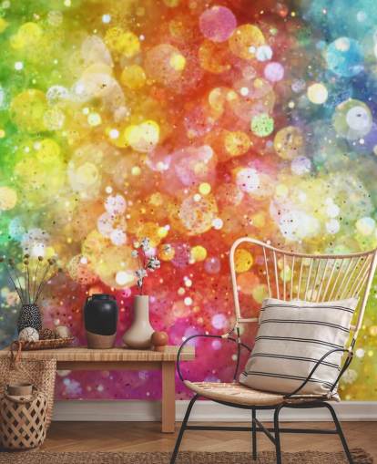 Papel pintado Arco iris de luces 