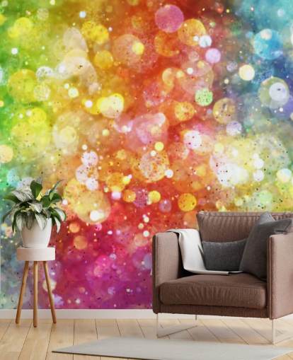 Papel pintado Arco iris de luces 