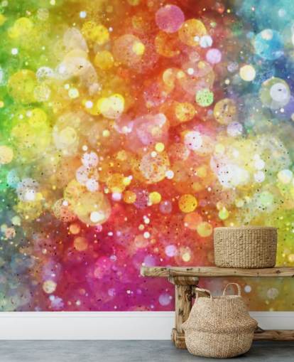 Rainbow av lys Bakgrunn Mural 