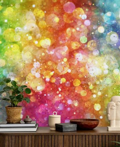 Papel pintado Arco iris de luces 