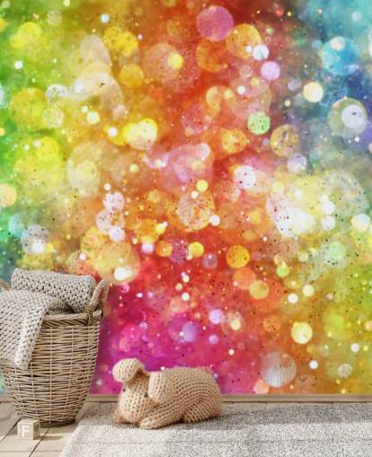 Rainbow of Lights Wallpaper Mural 