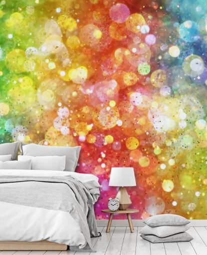 Papel pintado Arco iris de luces 