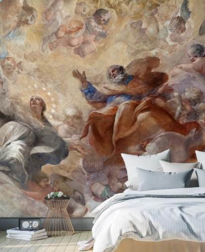 antique al fresco painting wallpaper