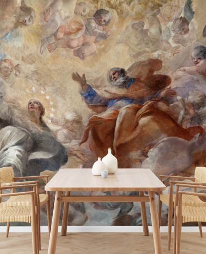 antique al fresco painting wallpaper