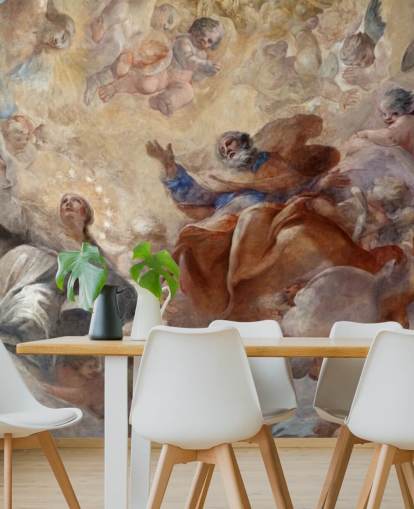 antique al fresco painting wallpaper