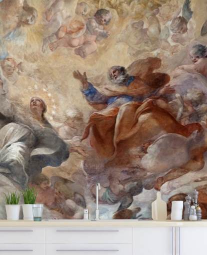 antiek al fresco schilderij behang antiek al fresco schilderij behang