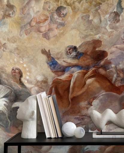 antique al fresco painting wallpaper