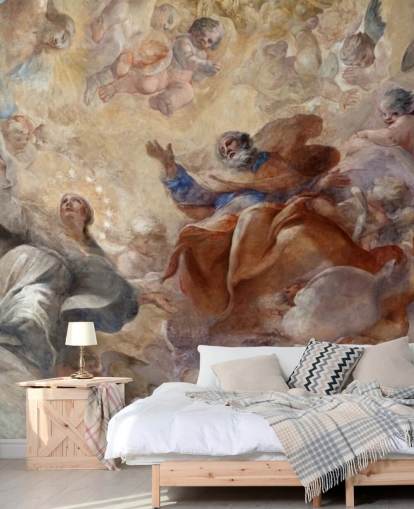 antique al fresco painting wallpaper