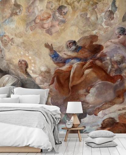 antique al fresco painting wallpaper