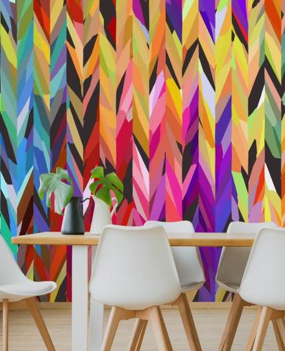 Bunte Linien Abstrakte Tapete Bunte Linien Abstrakte Tapete