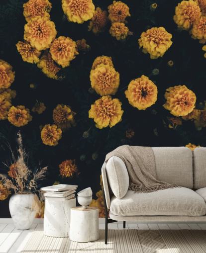 mörk-botaniker-blomster-tapeter