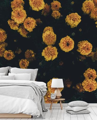 papel pintado floral de botánica oscura papel pintado floral de botánica oscura