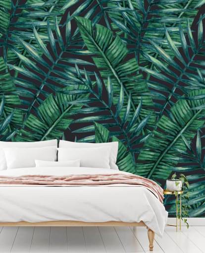 carta da parati dark-tropical-leaf-jungle-wallpaper carta da parati dark-tropical-leaf-jungle-wallpaper