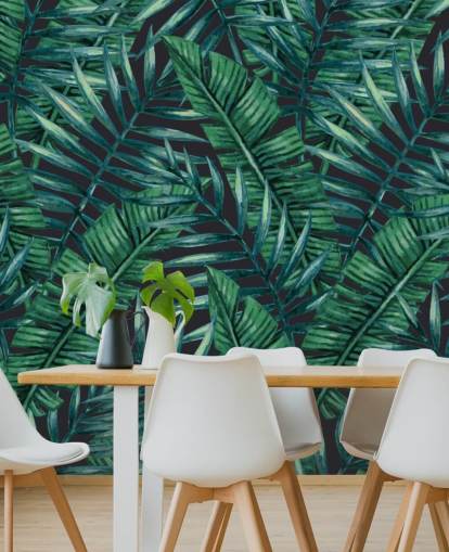 carta da parati dark-tropical-leaf-jungle-wallpaper carta da parati dark-tropical-leaf-jungle-wallpaper