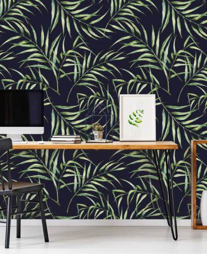 botanisch-palm-boom-print-behang