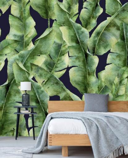 tropical-banana-leaf-palm-tree-wallpaper