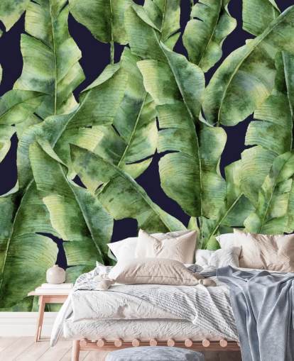 tropische Bananenblatt-Palme-Tapete