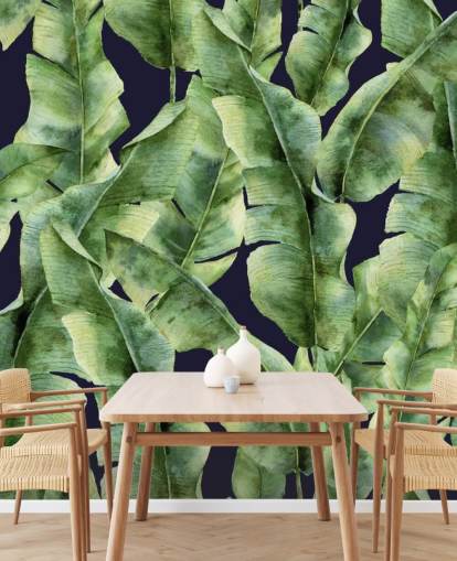 papel de parede tropical-banana-folha-palmeira