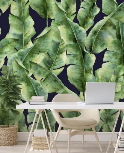 tropical-banana-leaf-palm-tree-wallpaper