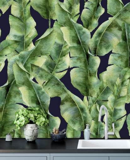 tropisk-banan-blad-palm-tre-tapet tropisk-banan-blad-palm-tre-tapet