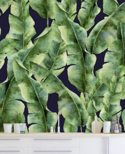 tropisch-banaanblad-palm-boom-behang
