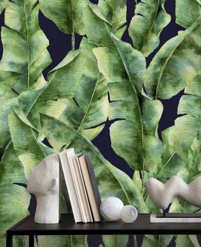 tropische Bananenblatt-Palme-Tapete