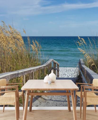 Boardwalk Wallpaper Muurschildering