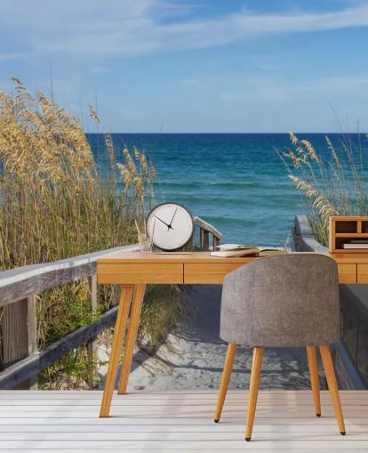 Boardwalk Wallpaper Mural Boardwalk Wallpaper Mural