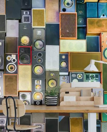 musiikkitapetti seinämaalaus nimeltä Retro Speakers makuuhuoneisiin, baareihin, tapahtumapaikkoihin ja kouluihin musiikkitapetti seinämaalaus nimeltä Retro Speakers makuuhuoneisiin, baareihin, tapahtumapaikkoihin ja kouluihin