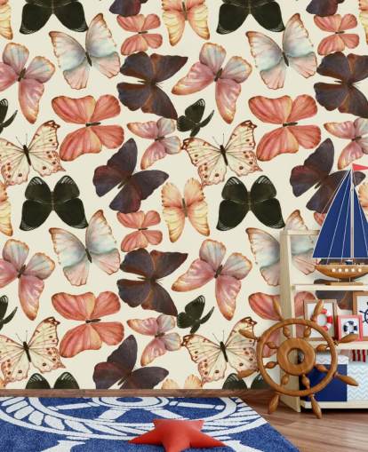 bunte-Aquarell-Schmetterlinge bunte-Aquarell-Schmetterlinge