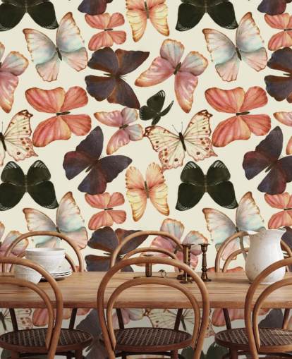 mariposas de acuarela de colores