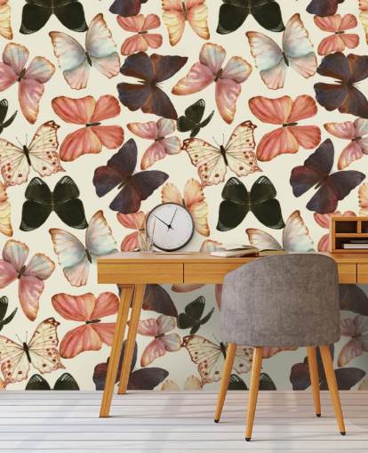 mariposas de acuarela de colores