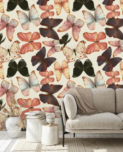 bunte-Aquarell-Schmetterlinge bunte-Aquarell-Schmetterlinge