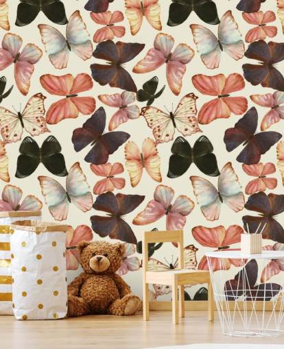 mariposas de acuarela de colores