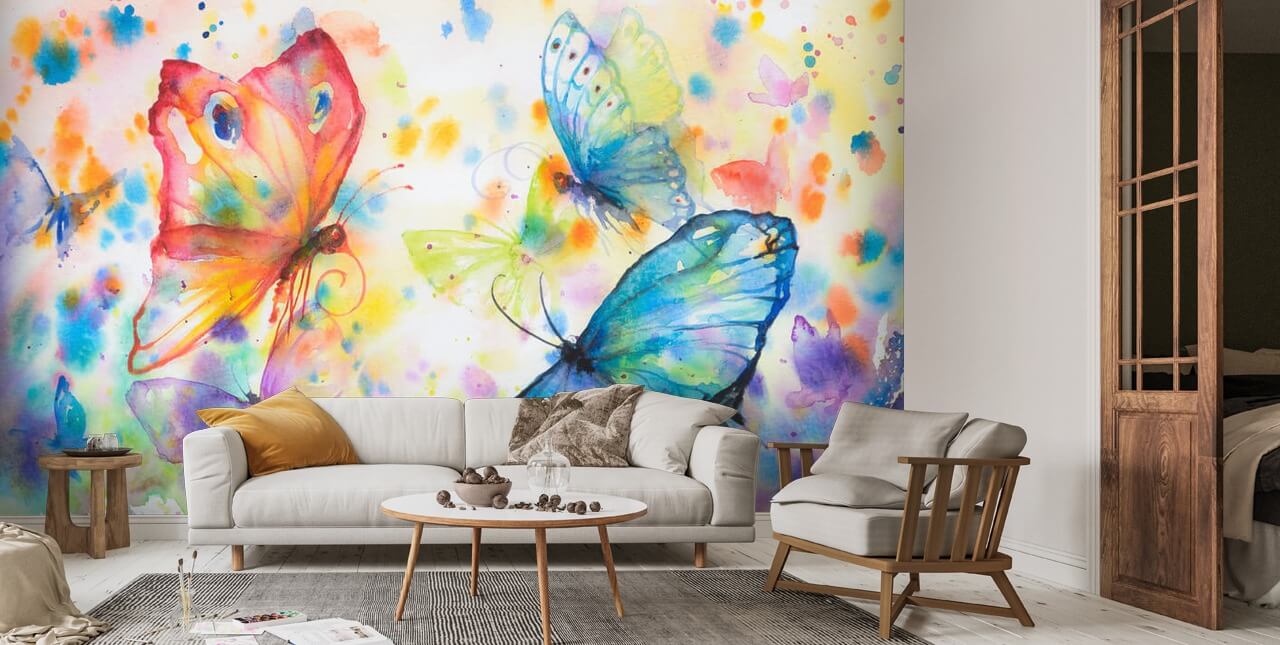 Fliegende Schmetterlinge Wallpaper