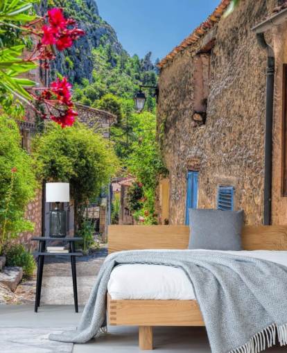 Pueblo Moustiers Sainte Marie, Provenza