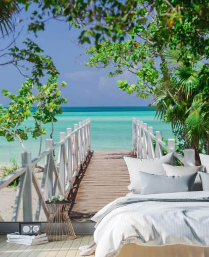 Bridge to the Beach Wallpaper Mural