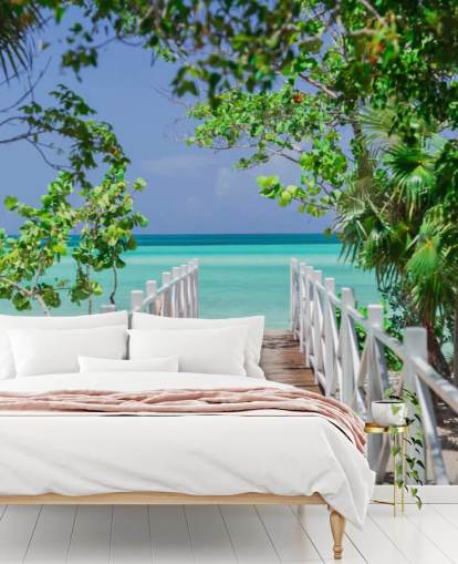 Bridge to the Beach Wallpaper Mural Bridge to the Beach Wallpaper Mural