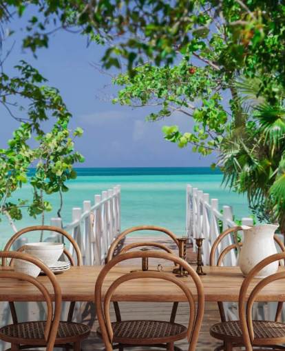 Brücke zum Strand Fototapete Brücke zum Strand Fototapete