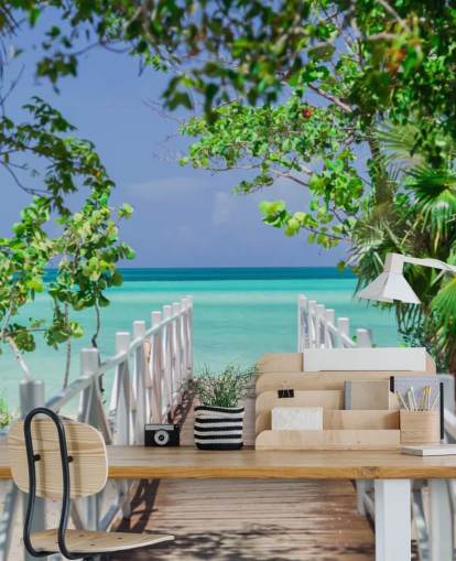 Bridge to the Beach Wallpaper Mural