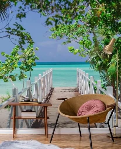 Bridge to the Beach Wallpaper Mural