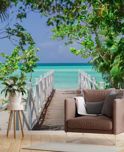 Papel de parede Bridge to the Beach